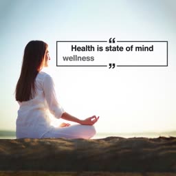 Health Is A State Of Mind Wellness Quote Banner For Telegram