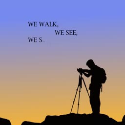 Photographer At Sunset Branding Post For Threads