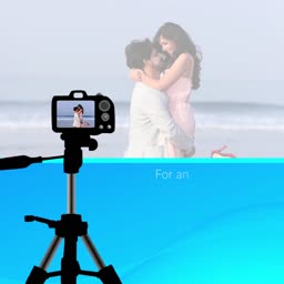 Professional Beach Photography Setup Branding Post For WhatsApp