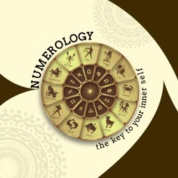 Numerology Zodiac Wheel Graphic Poster For LinkedIn