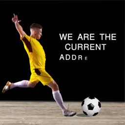 Soccer Player Kicking Ball Advertisement Post For Pinterest