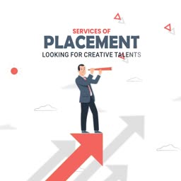 Placement Services Hiring Creative Talent Promotional Banner For Telegram