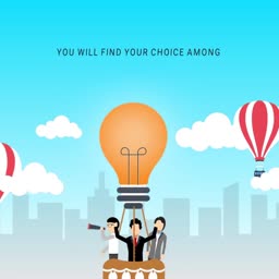 Innovative Business Ideas Balloon Concept Graphic For Google Business Profile