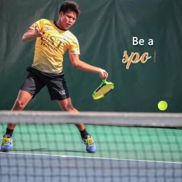UST Tennis Player In Action Design For X