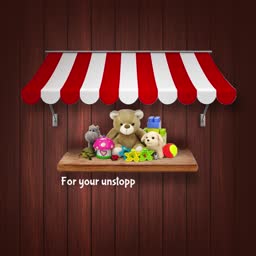 Toy Shop Display Illustration Marketing Image For Pinterest