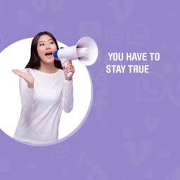 Stay True Social Media Campaign Graphic Business Poster For Telegram