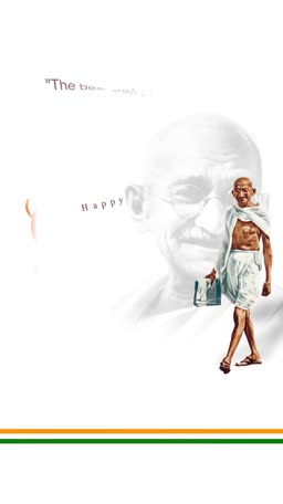 Mahatma Gandhi Jayanti Tribute Social Media Post For Snapchat