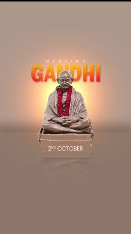 Mahatma Gandhi Jayanti Tribute Promotional Banner For WhatsApp