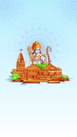 Ram Mandir Ayodhya Illustration Advertisement For Threads