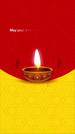Diwali Festival Greeting Card Promotional Banner For X