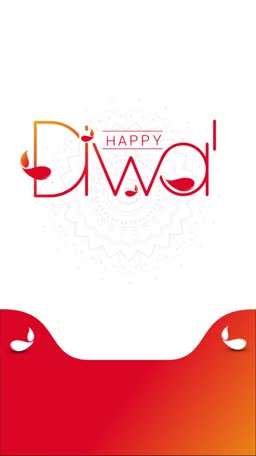 Happy Diwali Minimalist Greeting Creative Design For Instagram