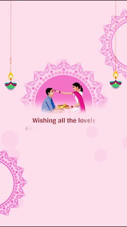 Bhai Dooj Festival Greeting Design For Threads