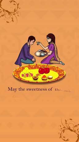 Bhai Dooj Celebration Illustration Status Post For Facebook