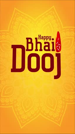 Happy Bhai Dooj Greeting Story For Snapchat