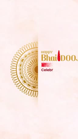 Happy Bhai Dooj Celebration Graphic Creative Design For Twitter