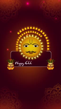 Happy Chhath Puja Sun God Design Design For Twitter