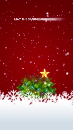 Christmas Tree Festive Greeting Social Media Post For X