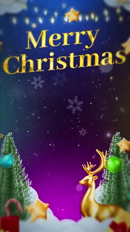 Merry Christmas Greeting Card Image For Instagram