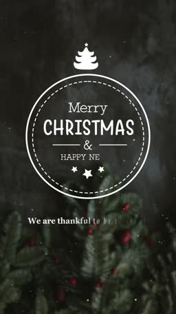 Merry Christmas And Happy New Year Social Media Graphic Social Media Post For Twitter