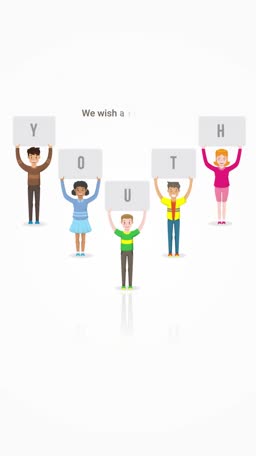 International Youth Day Greeting Marketing Image For WhatsApp