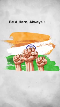 Be A Hero Always Indian Independence Day Tribute Social Media Post For Facebook