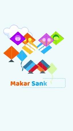 Makar Sankranti Kite Festival Celebration Creative Design For Snapchat