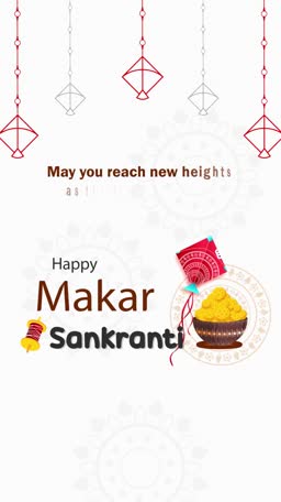 Happy Makar Sankranti Celebration Poster Image For Twitter