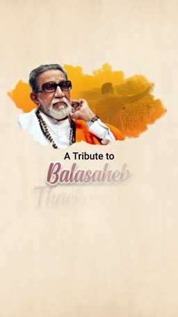 Tribute To Balasaheb Thackeray Artwork For Facebook