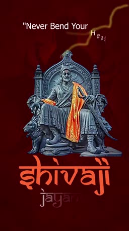 Chhatrapati Shivaji Maharaj Jayanti Poster Banner For Telegram