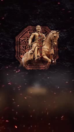 Chhatrapati Shivaji Maharaj Statue Poster Template For Telegram