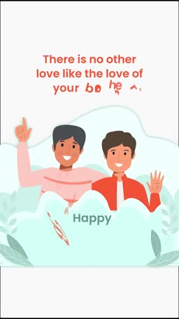 Happy Same-Sex Couple Illustration Template For LinkedIn