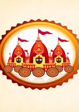 Jagannath Rath Yatra Festival Illustration Image For LinkedIn