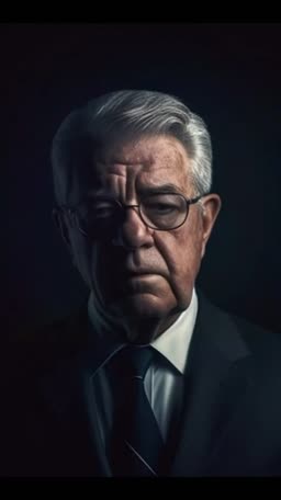 Portrait Of An Elderly Businessman Flyer For Snapchat