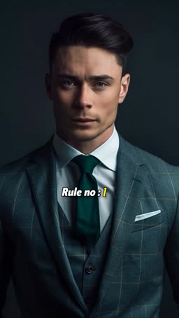 Rule No 1 Professional Suit Portrait Creative Design For Twitter