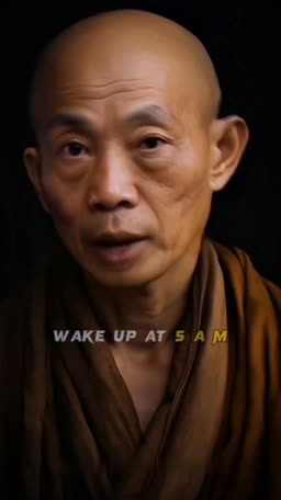 Buddhist Monk Wisdom On Waking Up Early Flyer For Snapchat