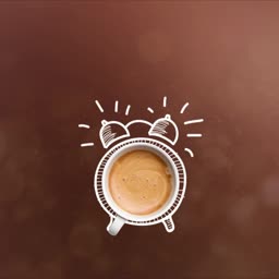 Morning Coffee Alarm Concept Poster For Google Business Profile