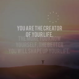 Inspirational Life Creation Quote Graphic For Telegram