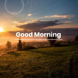 Beautiful Sunrise Good Morning Greeting Poster For X
