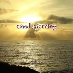 Beautiful Sunrise Good Morning Greeting Banner For LinkedIn