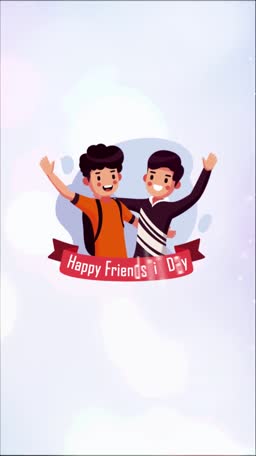 Happy Friends Day Celebration Graphic Image For Pinterest