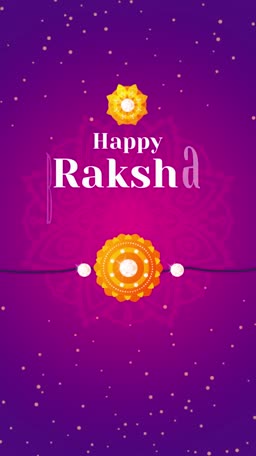 Happy Raksha Bandhan Festive Greeting Poster For Twitter
