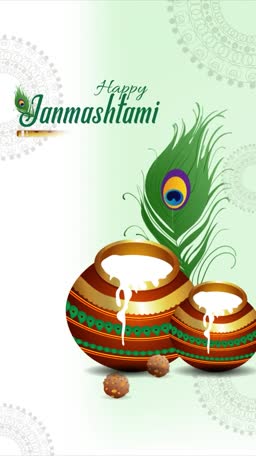 Happy Janmashtami Greeting Status Post For X