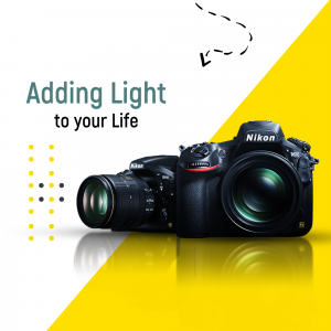 Nikon Camera Advertising Banner Business Poster For Threads