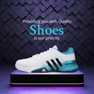 Adidas Quality Sports Shoes Advertisement Artwork For Pinterest