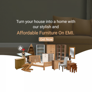 Affordable Home Furniture On EMI Flyer For LinkedIn