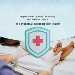 Personal Accident Cover Insurance Advertisement Promotional Banner For Pinterest
