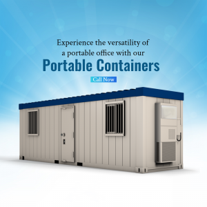 Versatile Portable Office Container Solution Branding Post For Facebook