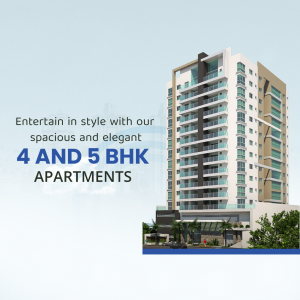 Luxury 4 And 5 BHK Apartments Poster For Twitter