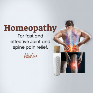 Homeopathy For Joint And Spine Pain Relief Template For Pinterest