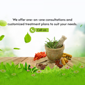Ayurvedic Herbal Consultation Poster For Google Business Profile